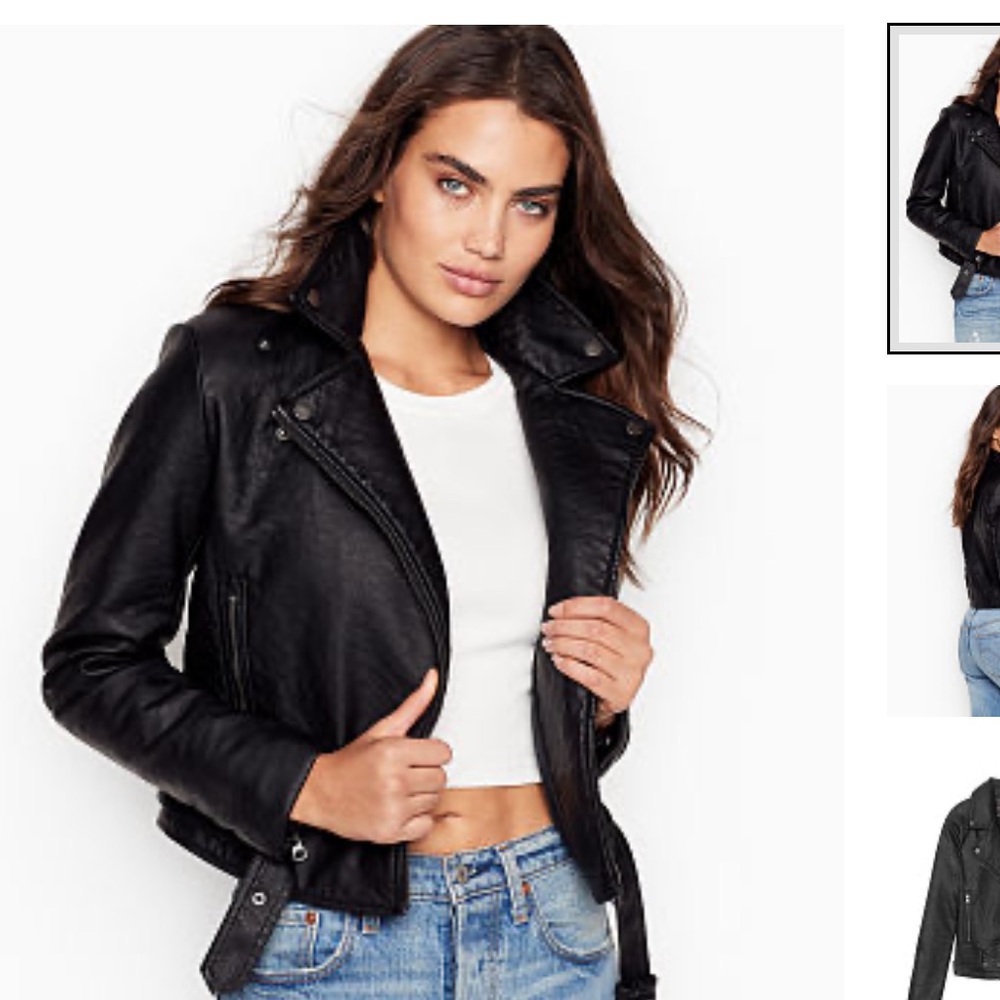 Victoria's Secret Black Leather Jacket